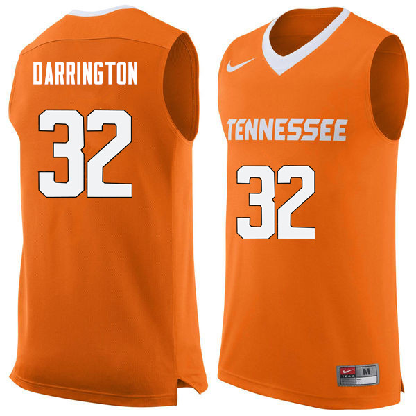 Men #32 Chris Darrington Tennessee Volunteers College Basketball Jerseys Sale-Orange
